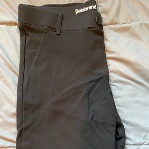 Betabrand, Dress Yoga Pants Straight Leg, Medium Petite